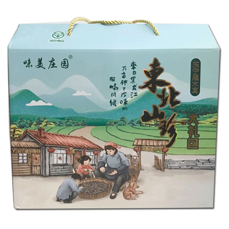 東北特產(chǎn)干貨禮盒年貨送禮黑木耳榛蘑禮品盒春節(jié)大禮包現(xiàn)貨可批發(fā)