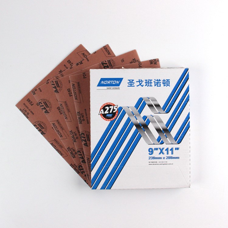 Norton諾頓A275產品干砂紙/植絨片/背膠片9寸*11寸/6寸/5寸/3寸/2