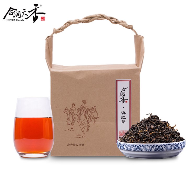 合潤天香 滇紅茶 特級紅茶 鳳慶紅茶 散茶 辦公生活伴手禮250克裝