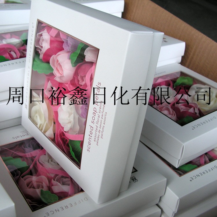 廠家加工時尚肥皂紙沐浴花瓣皂護(hù)膚定制紙香皂玫瑰花組合禮品裝