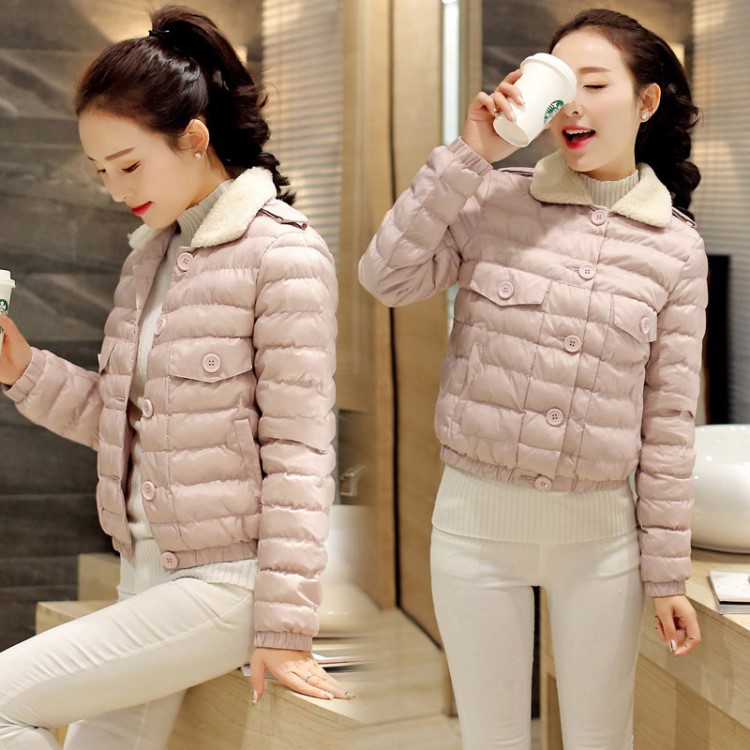 2018冬裝新款女裝輕薄小棉襖chic以矮個子短款羽絨棉衣服棉服潮