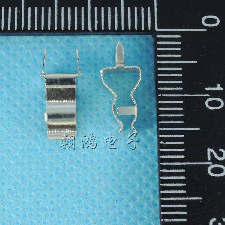 直插 保險(xiǎn)絲夾子銅夾 座子 厚度0.3mm  5*20MM熔斷保險(xiǎn)管