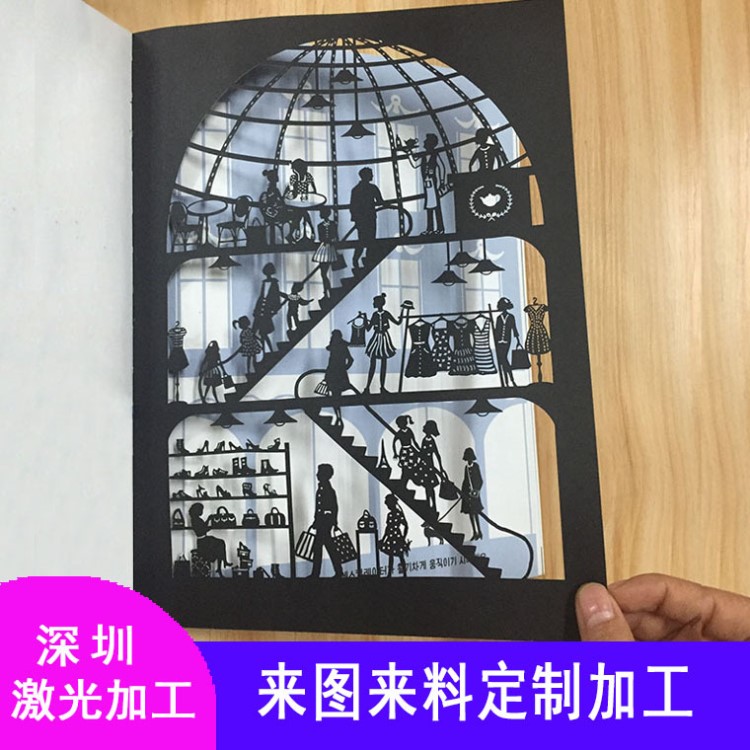 深圳工厂激光雕刻加工 贺卡红包纸品类打标加工 镂空镭射雕刻镭雕