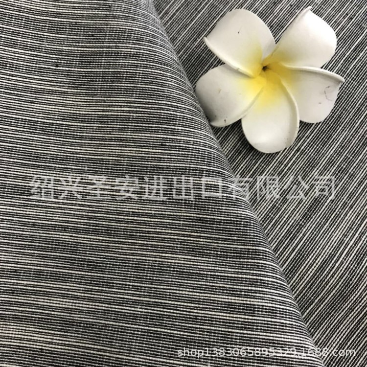 源头厂家春夏棉麻竹节色织面料服装面料日式桌布抱枕靠垫窗帘面料