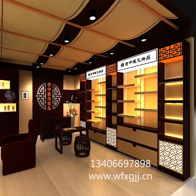廠家定制山東濰坊青島東營濟南化妝品展柜展架 商場珠寶精品展柜