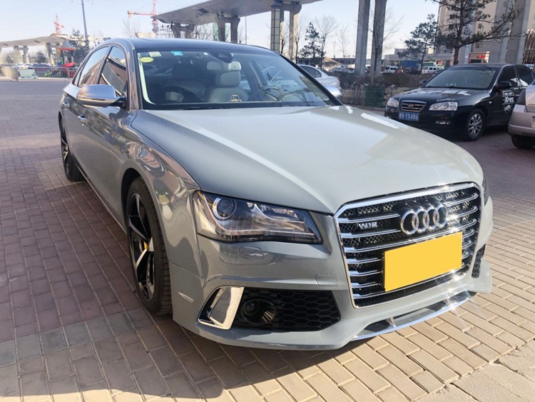 11-17年奥迪a8l改装rs8前杠pp大包围a8l/d4/d5升级rs8前杠w12中网