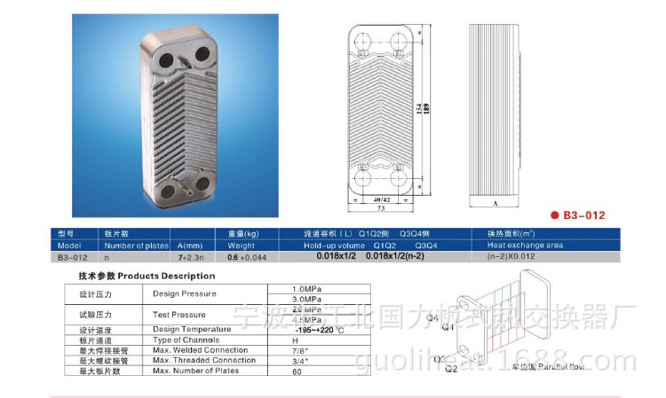 板式熱交換器 換熱器 壁掛爐板換 副換熱器 壁掛爐配件 萬(wàn)家樂(lè)