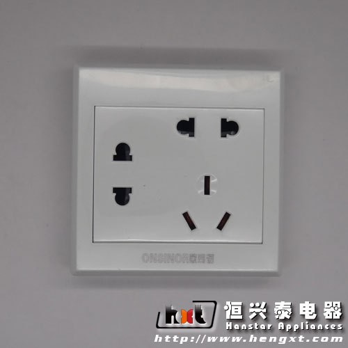 明装系列7孔86家用电器电工墙壁开关面板插座厂家直销