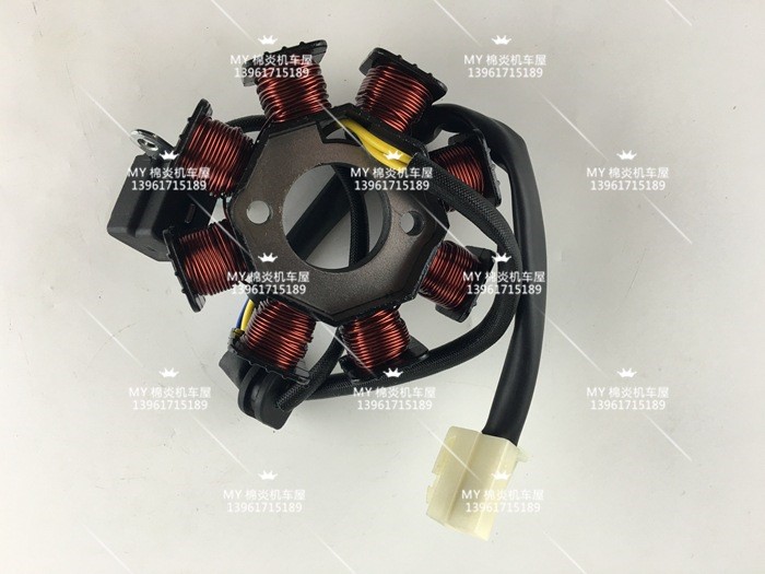 輕騎鈴木賽馳QS110 定子線圈磁電機(jī)發(fā)電機(jī)線圈 8級(jí)線圈彎梁車(chē)摩托