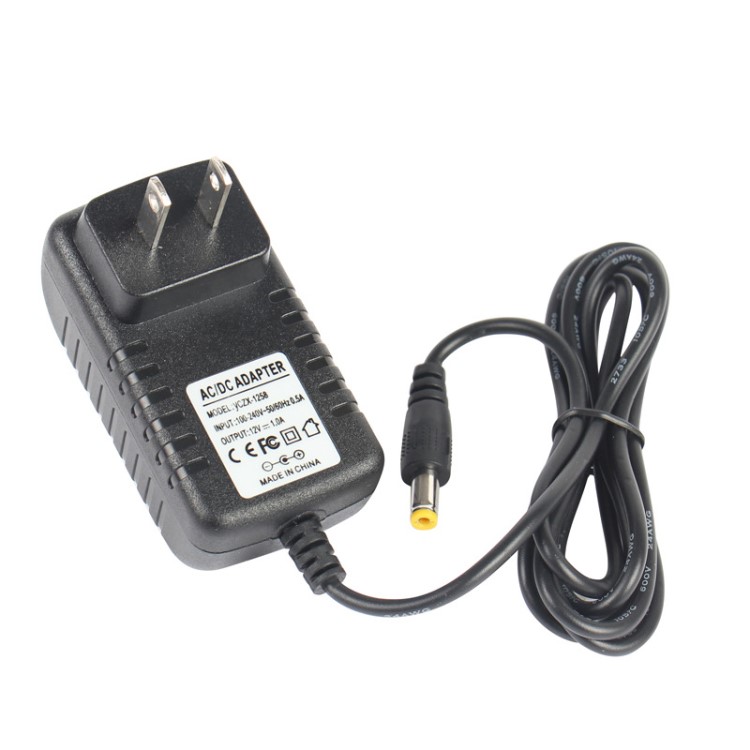 廠家供應(yīng) 12V1A插墻式電源適配器 12W足功率 開(kāi)關(guān)電源