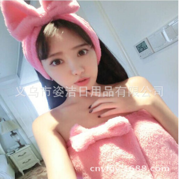 吸水速干珊瑚絨酒店卡通條紋浴巾毛巾套裝三件套廠(chǎng)家直銷(xiāo)