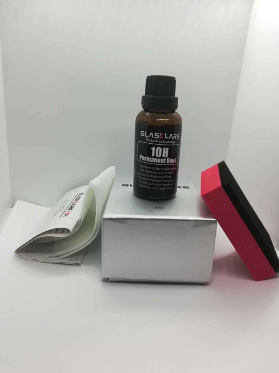 10H汽車漆面鍍晶黑色30ml 直銷陶瓷納米超疏水涂層