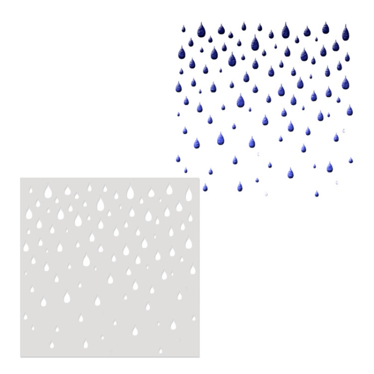 雨滴繪畫模板繪畫工具手繪模板DIY鏤空繪畫板墻體相冊噴繪模板