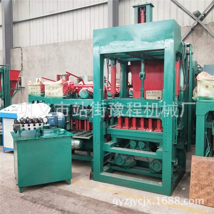 多功能吸水免燒磚機3-15型粉煤灰砌磚墊塊機便道靜壓免燒彩磚機