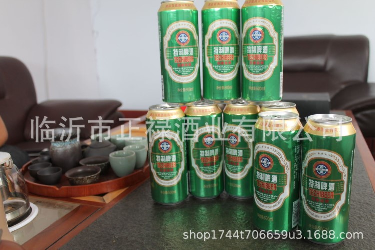 青島百奧酒業(yè)百奧特制啤酒500ml*9瓶罐裝低價批發(fā)自助餐KTV用酒