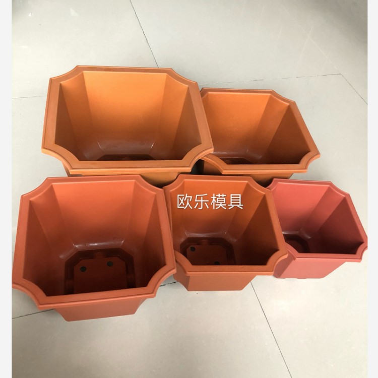 古典加厚特大八角花盆模具 盆景盆綠蘿花卉塑料盆模具開模 加工