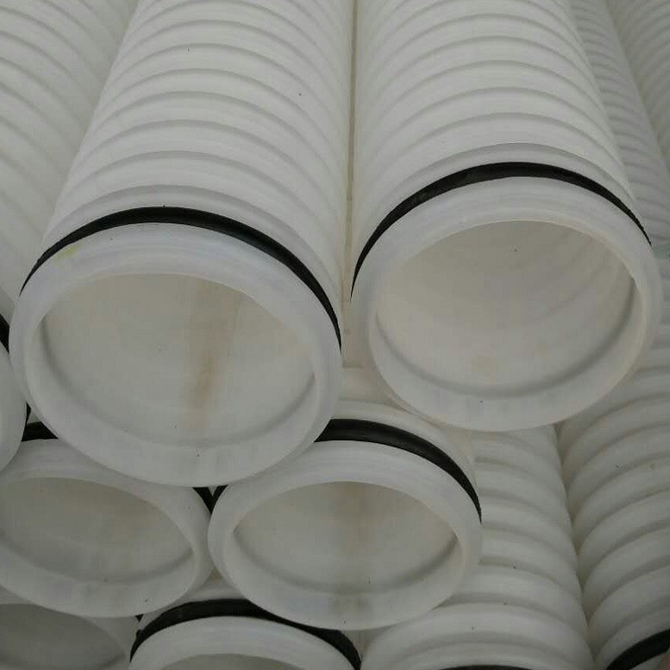 小區(qū)改造專用110pe雙壁波紋管廠家直銷pe波紋管原料可定做