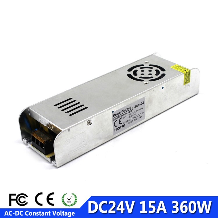 厂家现货供应长条24V360W高品质LED开关电源24V开关电源