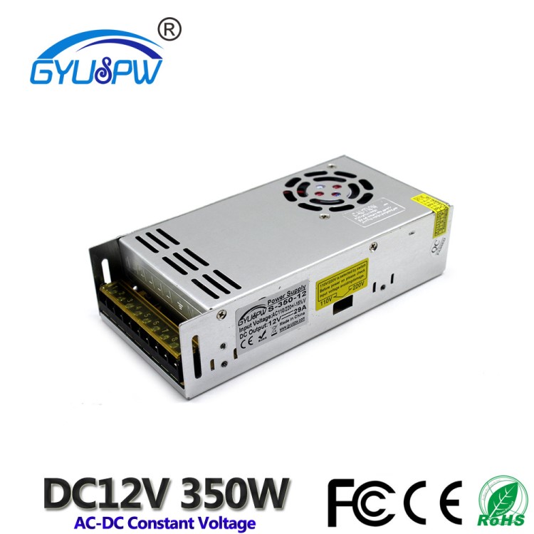 恒壓12V350W開關電源 DC12V29A直流電源 LED燈條模組燈串恒壓電源