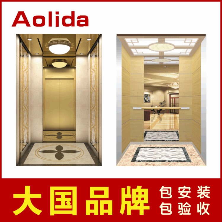 Aolida無(wú)機(jī)房乘客電梯 800kg小區(qū)商品房曳引無(wú)機(jī)房乘客電梯 定制