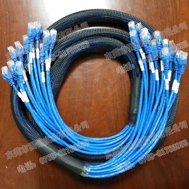 黑色阻燃pet束線套 彈性 電線電纜伸縮PET網管 廠家直銷規格定制