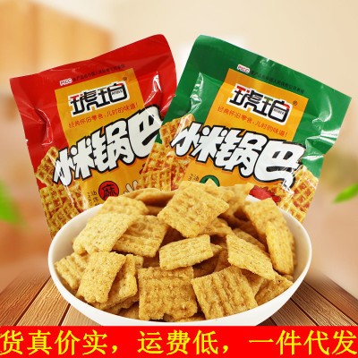 琥珀小米锅巴麻辣牛肉味25g20袋休闲米饼膨化食品经典怀旧零食