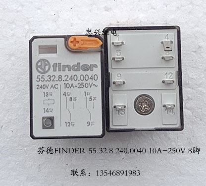 【忠興繼電】FINDER芬德55.32.8.240.0040 240V 10A-250V散新