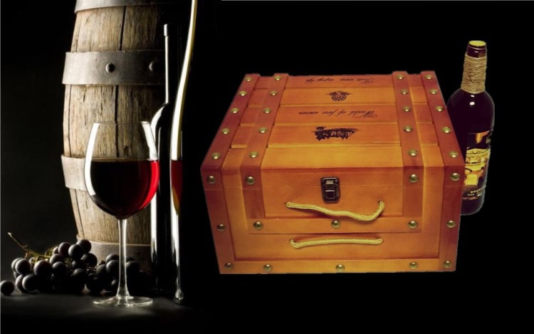 木制六支裝拉菲紅酒葡萄酒盒油漆亮光6瓶裝長城干紅包裝木箱子