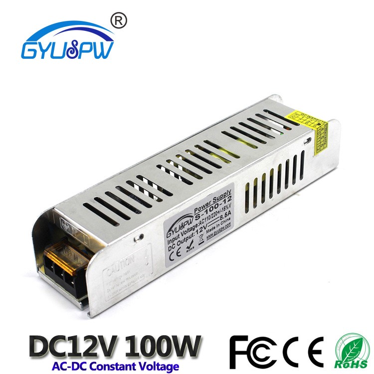 LED長條電源12V8.100W亮化工程電源 LED廣告燈箱電源 DC12V電源