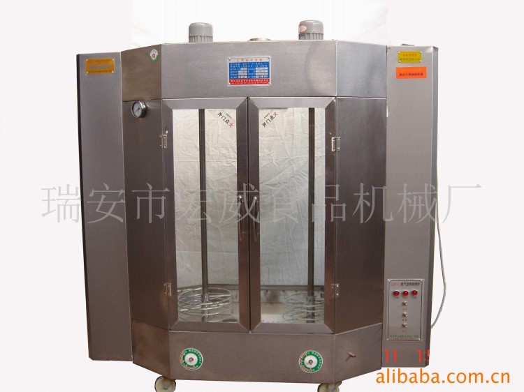 供應(yīng)燃?xì)饪绝啝t 烤啤酒鴨機(jī) 不銹鋼旋轉(zhuǎn)烤禽爐雙爐頭 廠家直銷