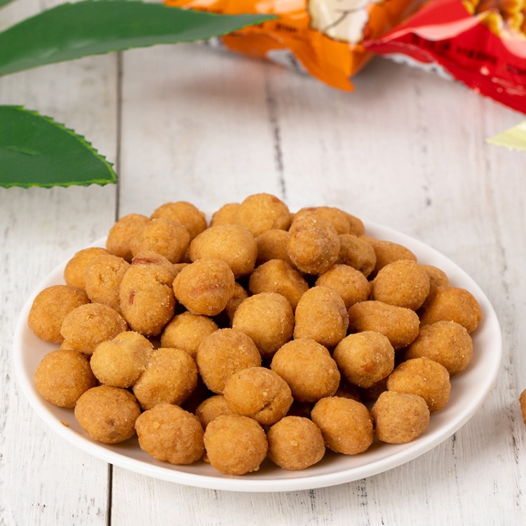 旭源脆皮裹衣花生豆31g*10包多味花生米怪味榨油休闲零食厂家批发