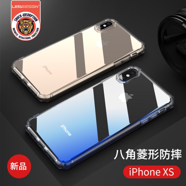 新款iphone xs手机壳防摔tpu适用苹果xr透明硅胶保护套xs max外壳