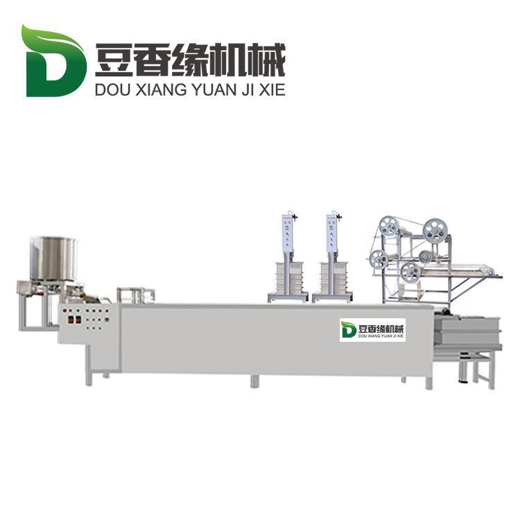 秦皇岛全自动豆片机 大型干豆腐机器报价和实图 厂家包教技术