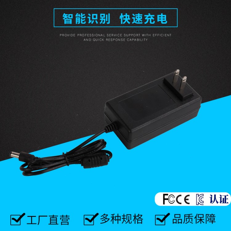 廠家直銷電源適配器12.6V24V1A2A充電器安防監控適配器可定制電源