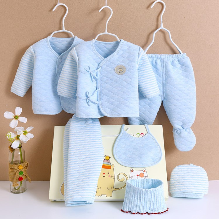 嬰兒衣服加厚保暖新生兒禮盒套裝0-3個月秋冬季初生滿月寶寶用品