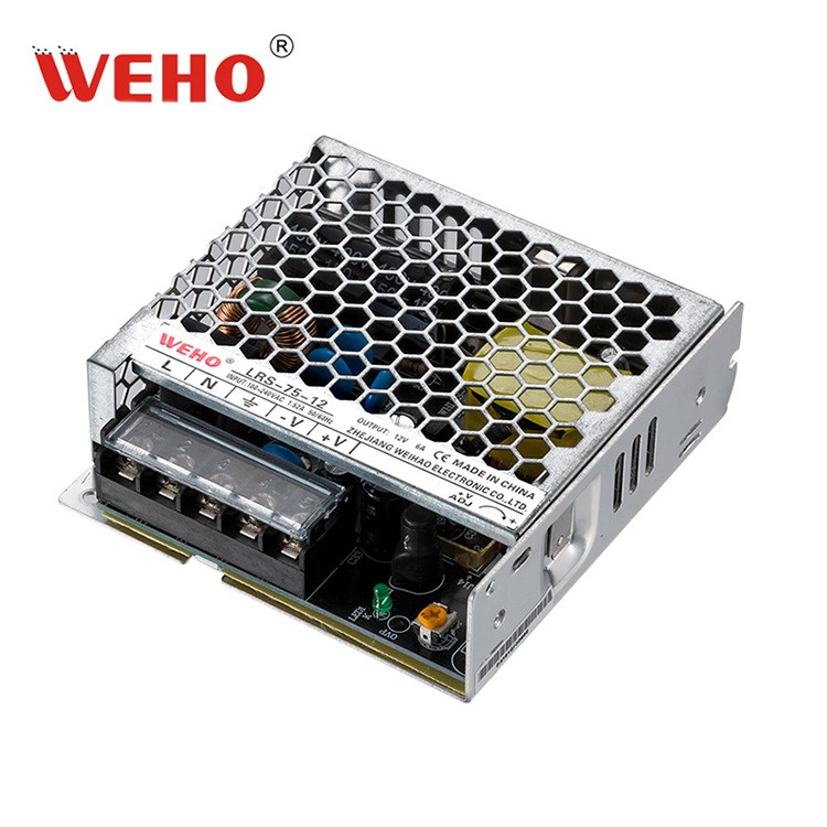 偉豪75W開關(guān)電源LRS-75-12工業(yè)標(biāo)準(zhǔn)型電源12V6A LED通訊專用電源