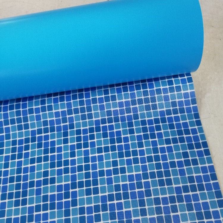 厂家直销游泳池贴膜制作 泳池壁纸防水贴 游泳池装修