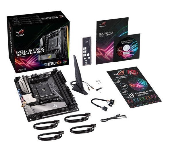 Asus/華碩 STRIX B350I GAMING迷你ITX猛禽ROG臺式機游戲電腦主板