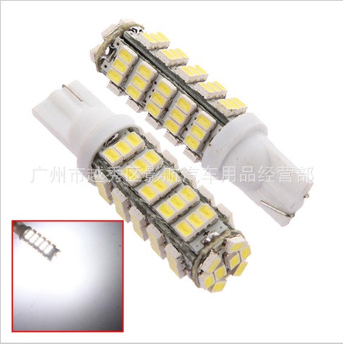 汽車改裝前照燈 w5wT10 68SMD 1206 LED儀表燈示寬燈閱讀燈牌照燈