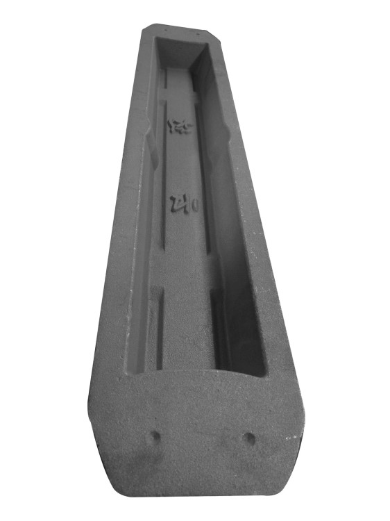 厂家直销定制生铁槽铝锭槽铝锭模具钢槽锌锭化铝铜锭槽铝合金料槽