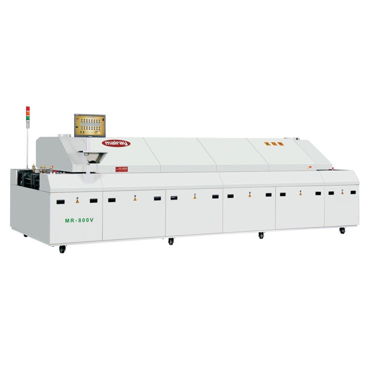全新小型邁瑞MR-800C全熱風八溫區SMT回流焊爐 LED燈珠焊接機