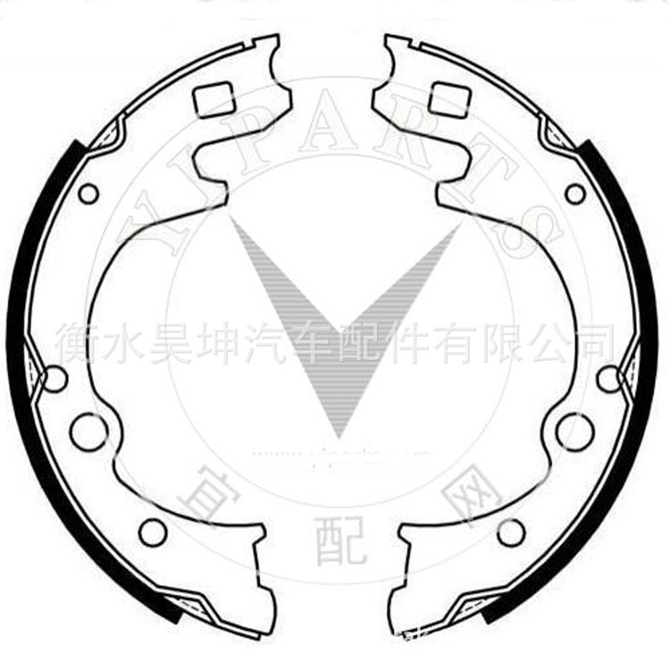 出口品質剎車蹄片鼓剎源頭工廠馬自達mazda K3350 GS7124廠家直銷