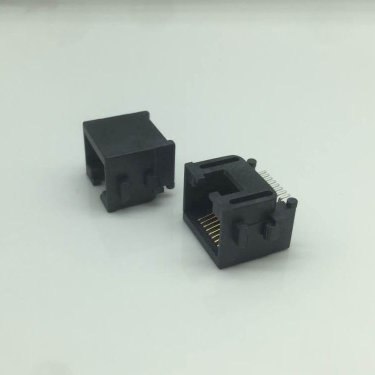 工廠直銷RJ45網絡插座母座 沉板貼片臥式SMT8P8C沉板全塑貼片