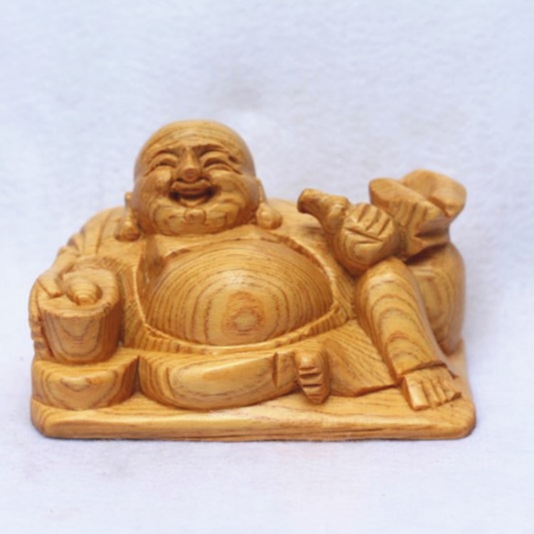 供應(yīng)越南香樟木彌勒佛 笑佛 實(shí)木坐佛 吉祥人物工藝品擺件