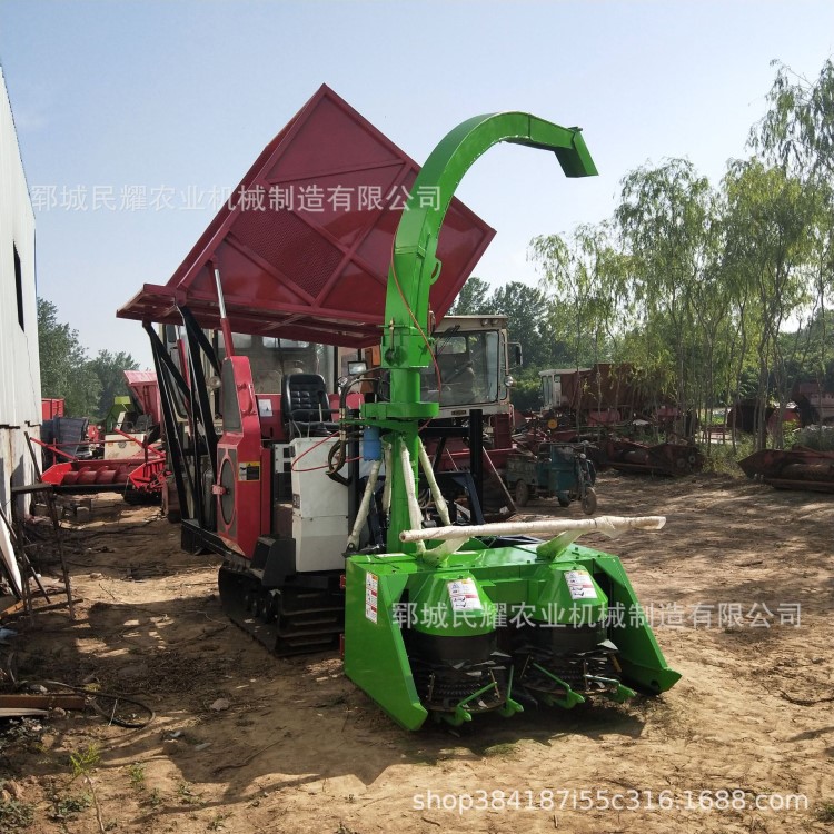 供應寧夏固原玉米秸稈收割青儲機 履帶式牧草青貯機廠家