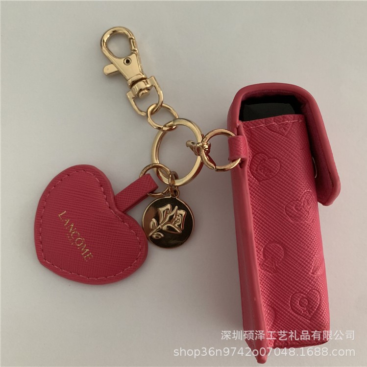 廠家直銷 時(shí)尚PU口紅盒 唇膏口紅保護(hù)套 便攜收納套 加印LOGO