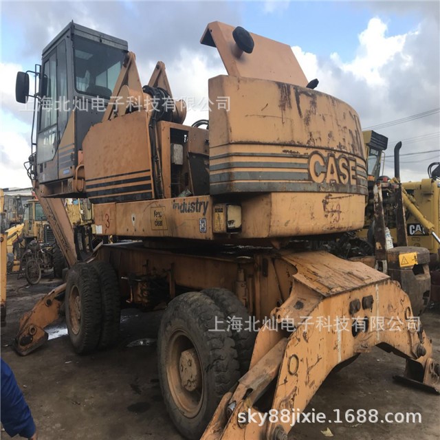 原裝凱斯CASE輪挖出售/中型小輪挖凱斯挖機/工地車，液壓操作