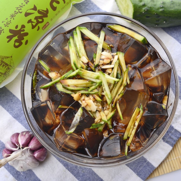 海藻海凉粉500克青岛海鲜石花菜特产即食爽口水晶凉粉支82