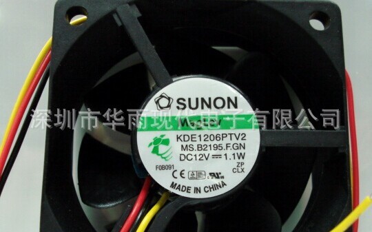 原裝建準(zhǔn)（SUNON) KDE1206PTV2 F.GN 6CM 6厘米 6025風(fēng)扇