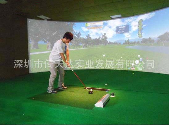 深圳倚天達(dá) 承建 豪華室內(nèi)模擬高爾夫 golf模擬器 golf練習(xí)器